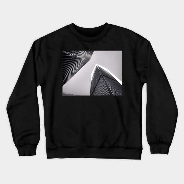 Twin Towers - 9/07/01 - Graphic 3 Crewneck Sweatshirt by davidbstudios